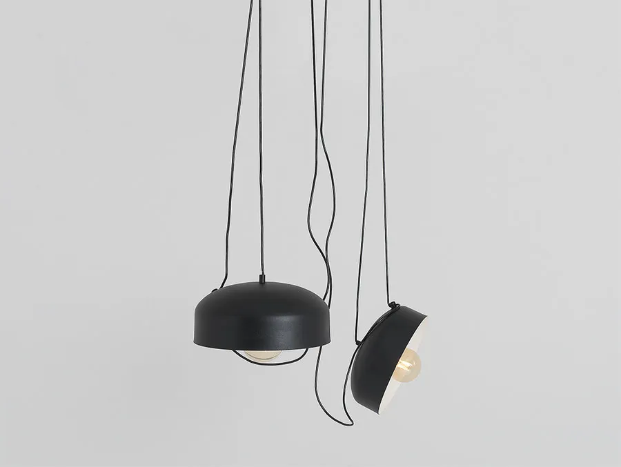 Lampa wisząca POPO FLAT L 2 - czarny