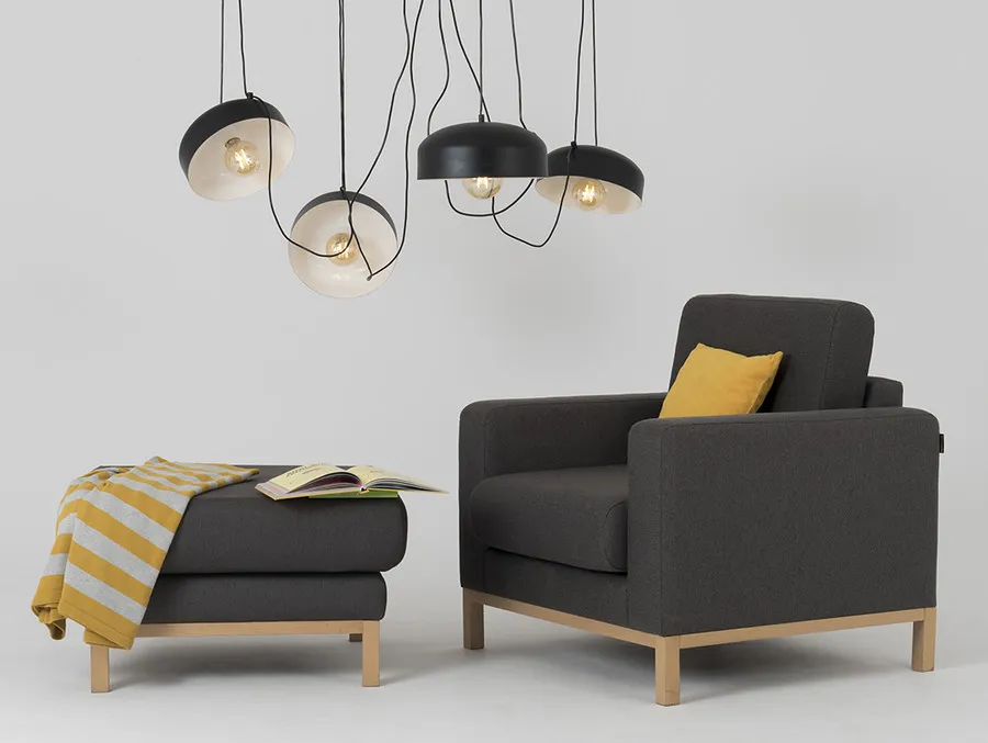 Lampa wisząca POPO FLAT L 4 - czarny
