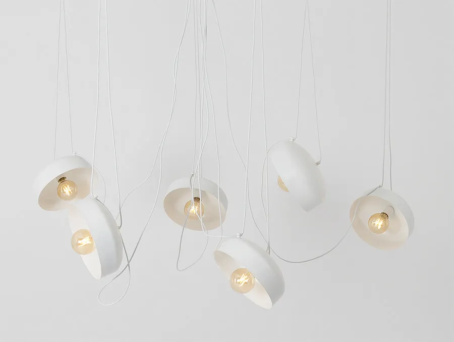 Lampa wisząca POPO FLAT L 6 - biały
