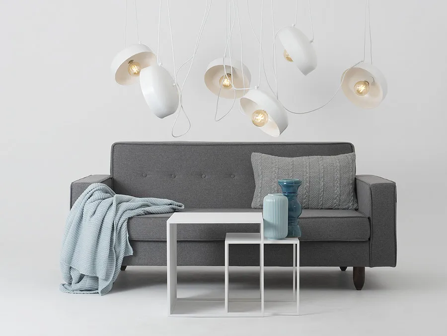 Lampa wisząca POPO FLAT L 6 - biały
