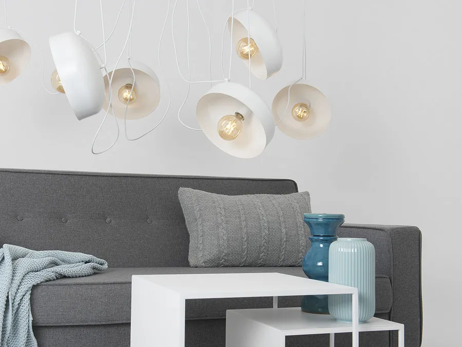 Lampa wisząca POPO FLAT L 6 - biały