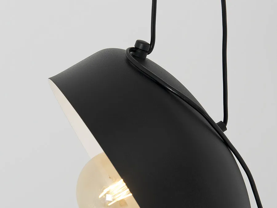 Lampa wisząca POPO FLAT L 6 - czarny