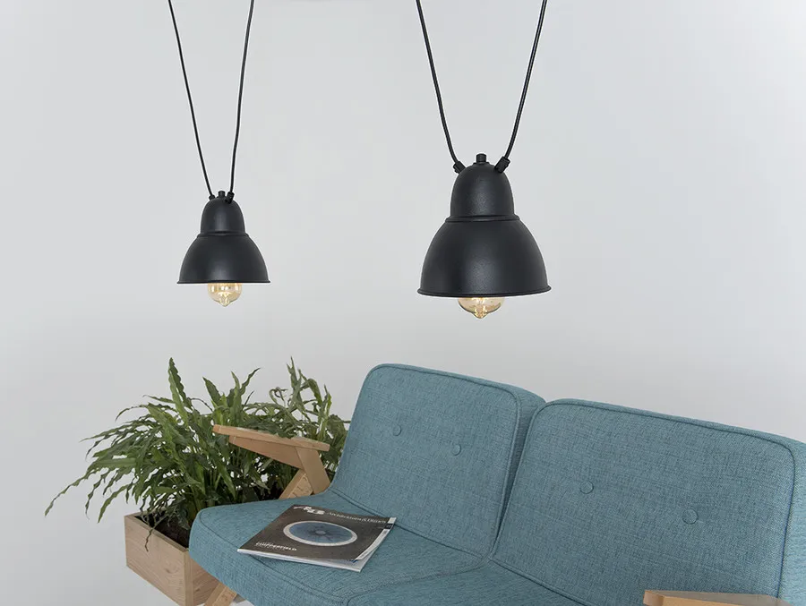 Lampa wisząca COBEN HANGMAN 2 - czarny