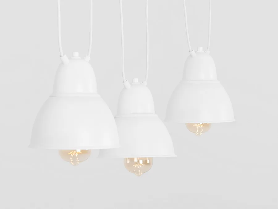 Lampa wisząca COBEN HANGMAN 3 - biały