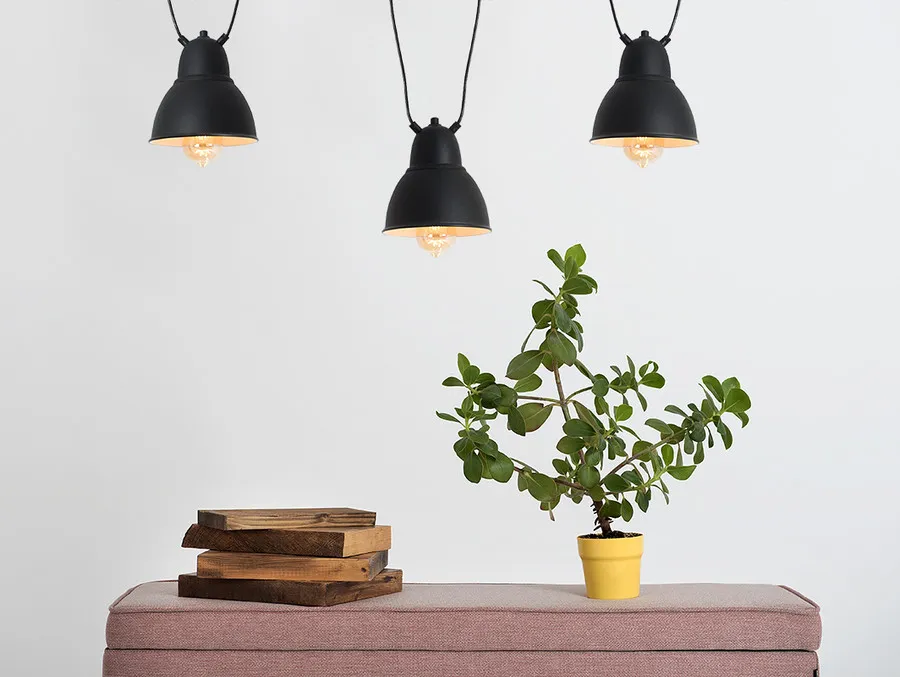 Lampa wisząca COBEN HANGMAN 3 - czarny