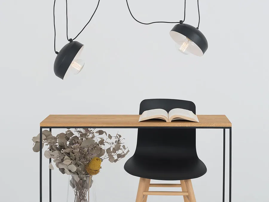 Lampa wisząca POPO FLAT 2 - czarny
