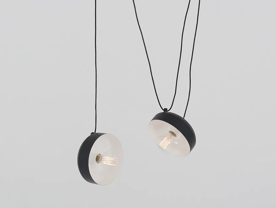 Lampa wisząca POPO FLAT 2 - czarny