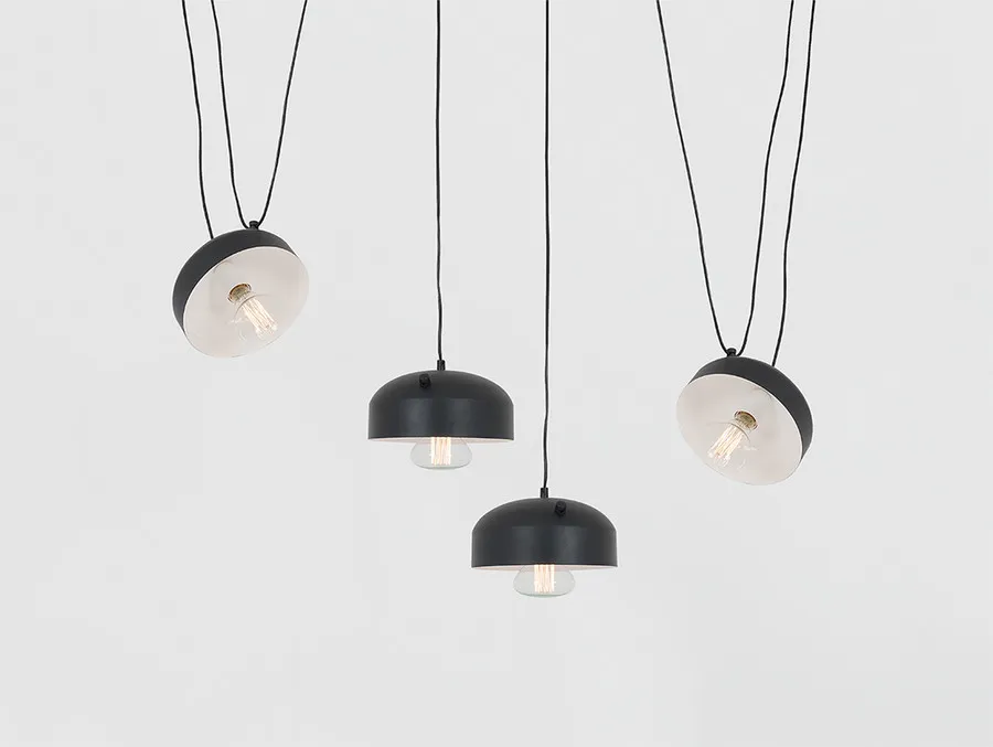 Lampa wisząca POPO FLAT 4 - czarny