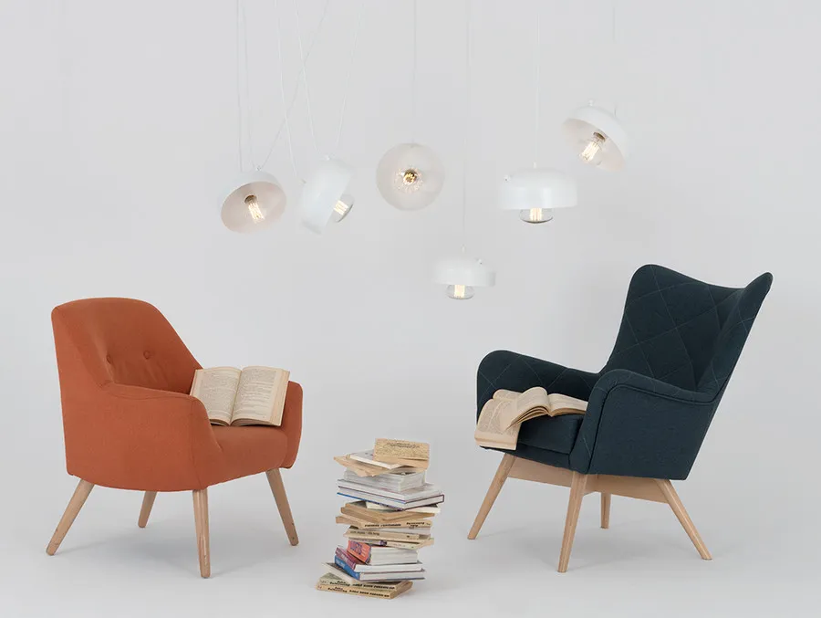 Lampa wisząca POPO FLAT 6 - biały