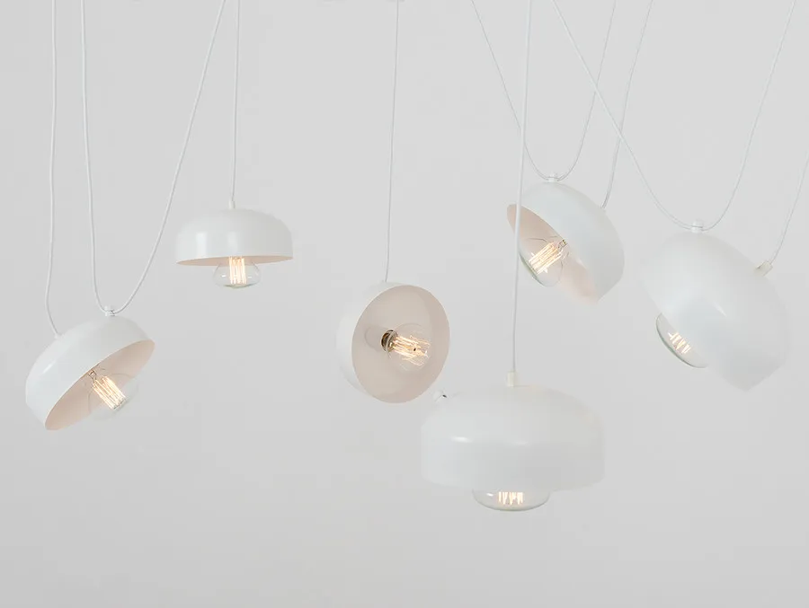 Lampa wisząca POPO FLAT 6 - biały