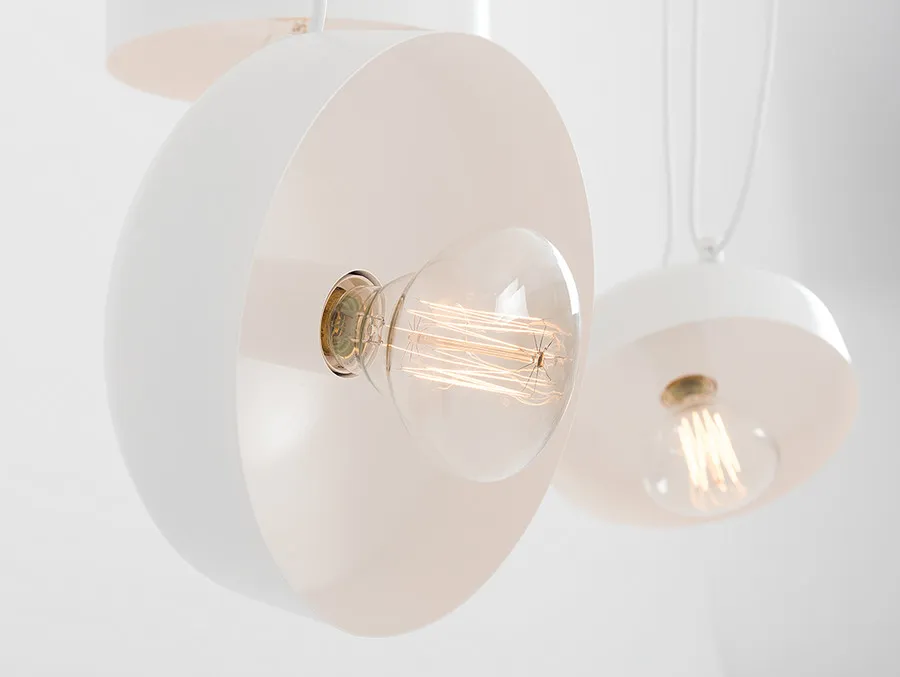 Lampa wisząca POPO FLAT 6 - biały