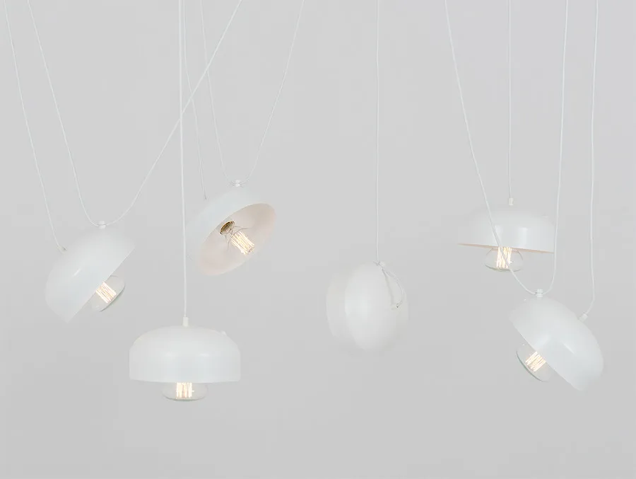 Lampa wisząca POPO FLAT 6 - biały