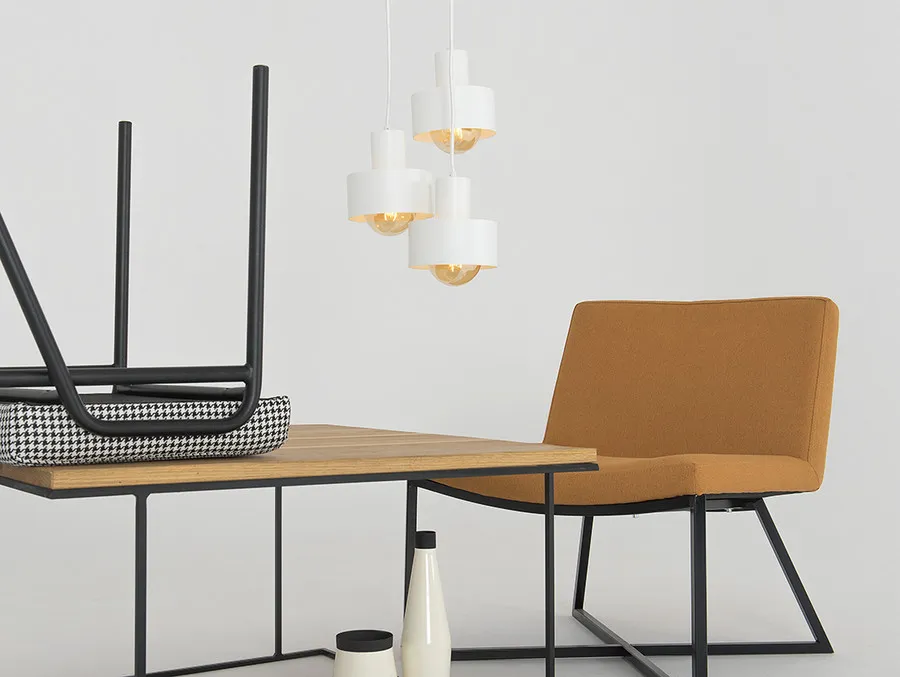 Lampa wisząca FAY 3 KOŁO - biały