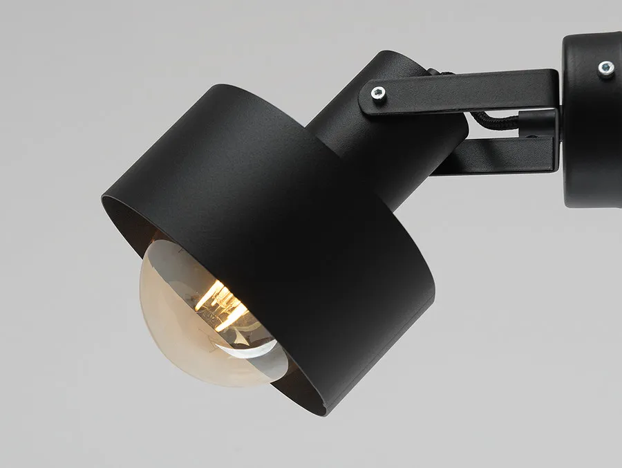 Lampa ścienna FAY WALL PLUS - czarny