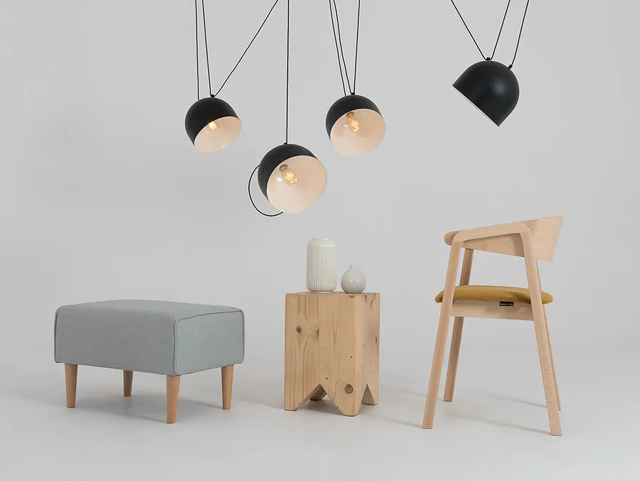 Lampa wisząca POPO L 4 - czarny
