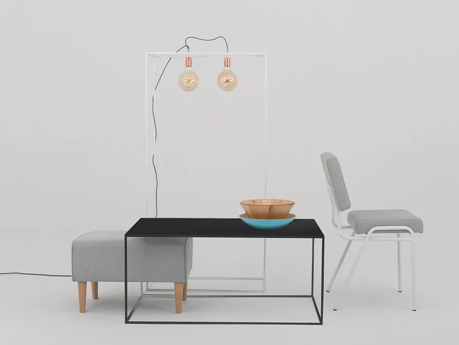 Stół kawowy TENSIO METAL 100x60 - czarny