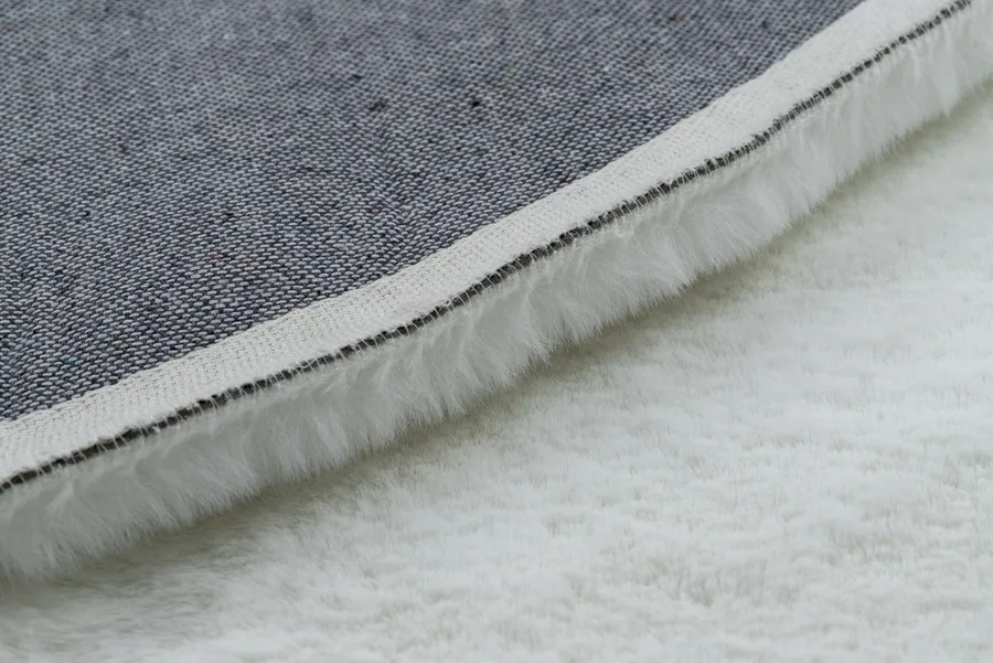 Dywan okrągły FLUFF SNOWY - biały