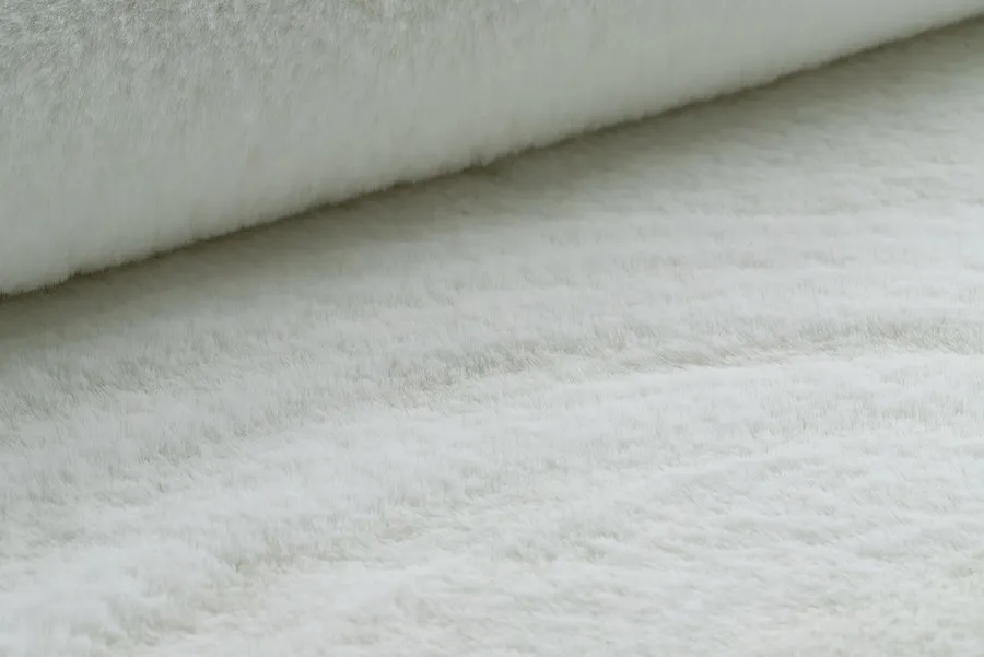 Dywan okrągły FLUFF SNOWY - biały