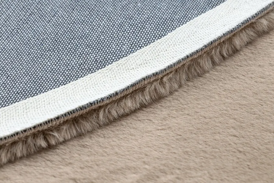 Dywan okrągły FLUFF SANDY - taupe