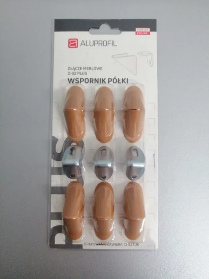 Złącze meblowe regulowane Z-02 PLUS - olcha / 12 szt.