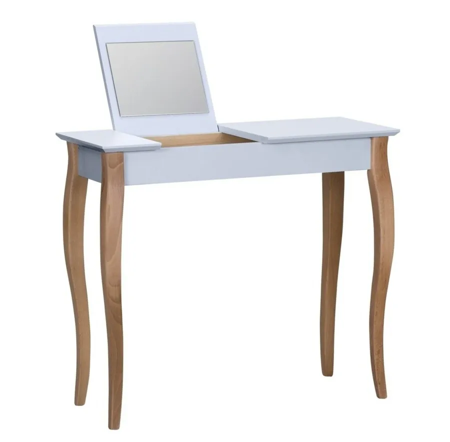 Toaletka LILLO z lusterkiem 85x35 cm - jasnoszary