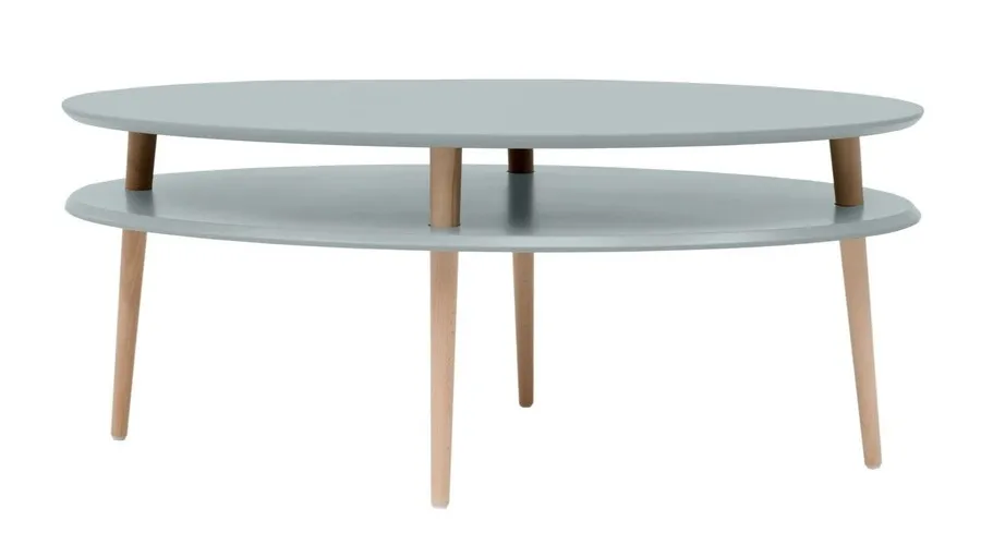 Stolik kawowy OVO HIGH 110x70 cm - jasnoszary