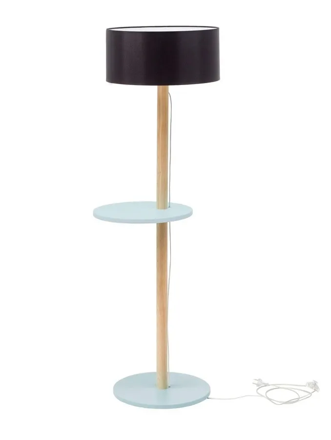 Lampa podłogowa UFO 45x150 cm - jasnoszary/czarny