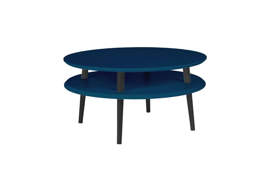 Stolik kawowy UFO 70x35/45 cm - petrol blue