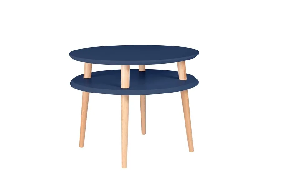 Stolik kawowy UFO 57x45 cm - granatowy