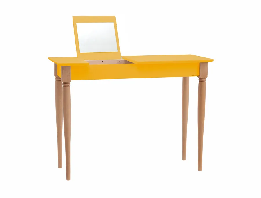 Toaletka MAMO z lusterkiem 105x35 cm - żółty