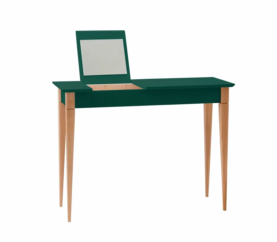 Toaletka MIMO z lusterkiem 105x35 cm - zielony butelkowy
