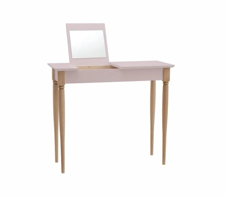 Toaletka MAMO z lusterkiem 65x35 cm - różowy
