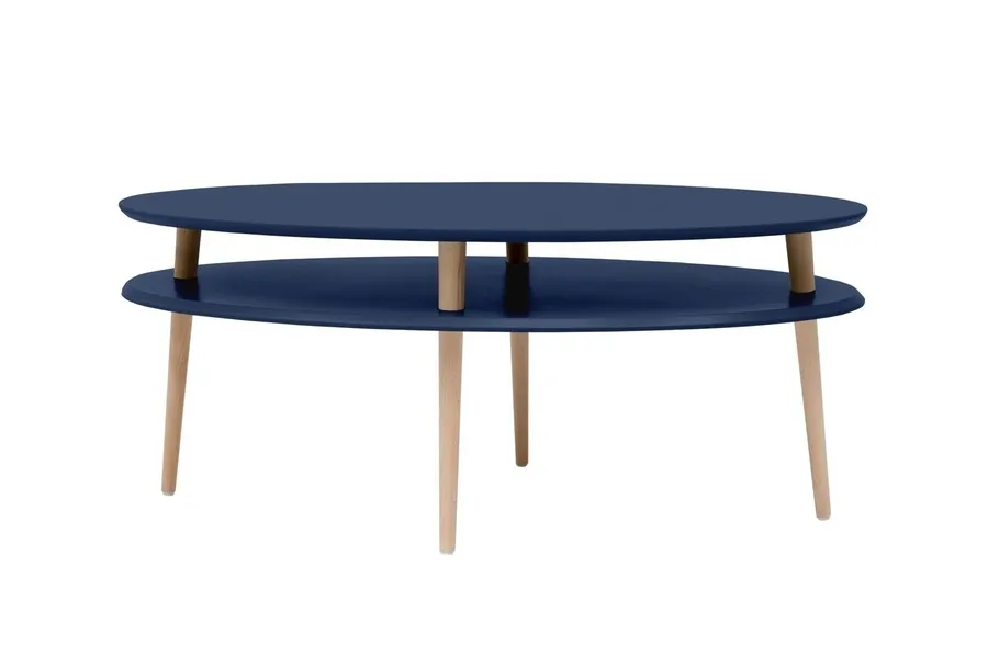 Stolik kawowy OVO HIGH 110x70 cm - granatowy