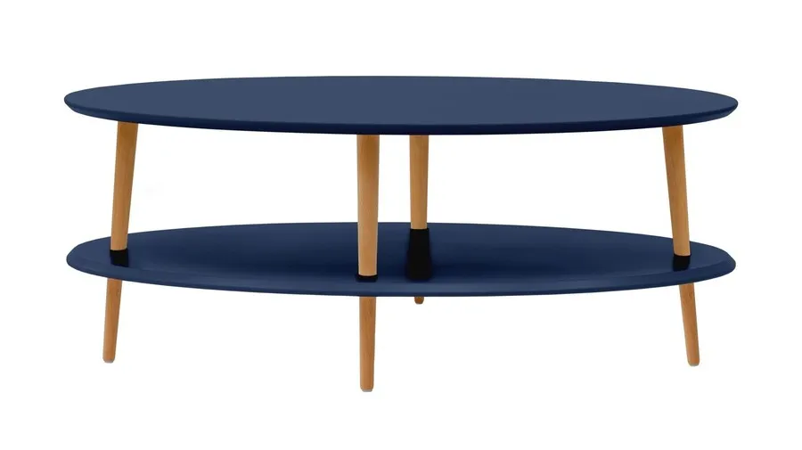 Stolik kawowy OVO LOW 110x70 cm - granatowy