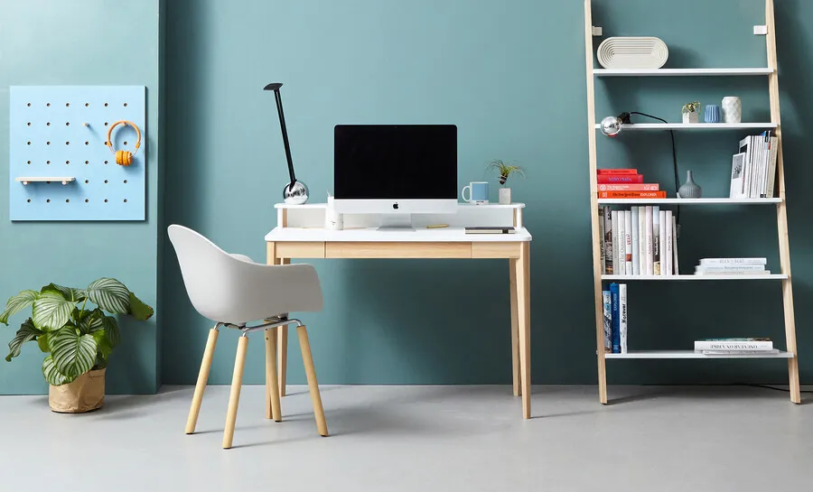 Biurko ASHME 110x56x75 cm - zielony butelkowy