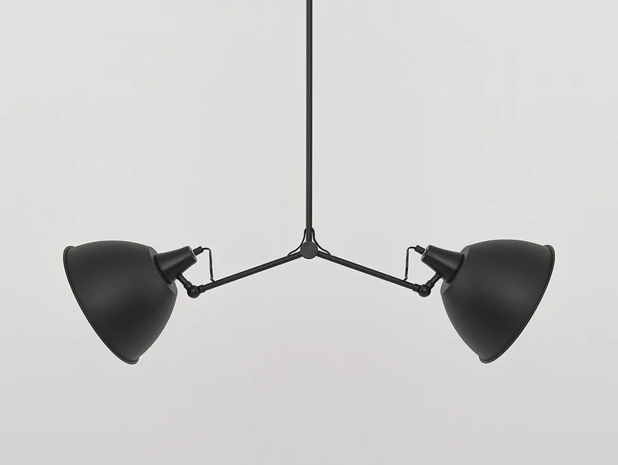 Lampa wisząca COBEN TWO HEAD - czarny