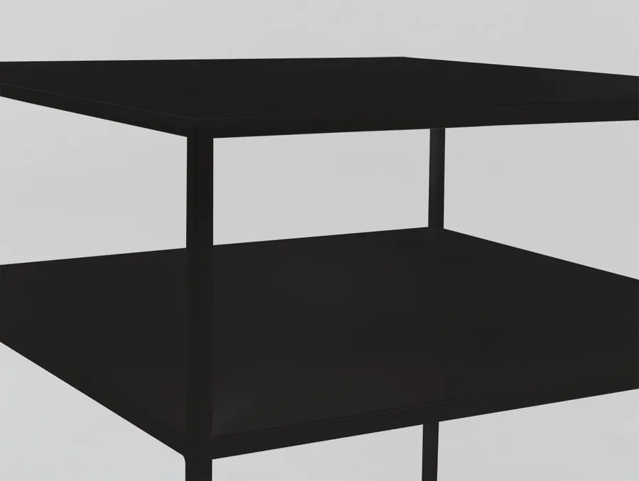 Stół kawowy TENSIO 2 FLOOR METAL 50 - czarny