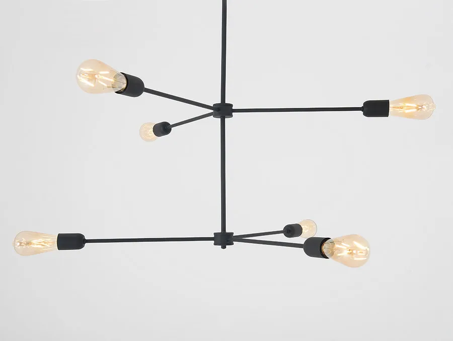 Lampa wisząca TRISO 6 - czarny
