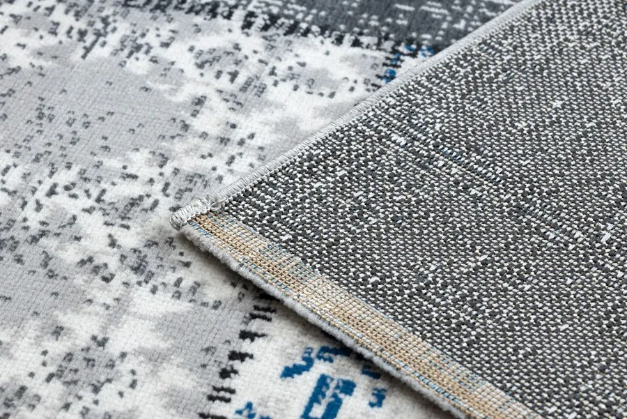 Dywan VIN I - szary/niebieski patchwork