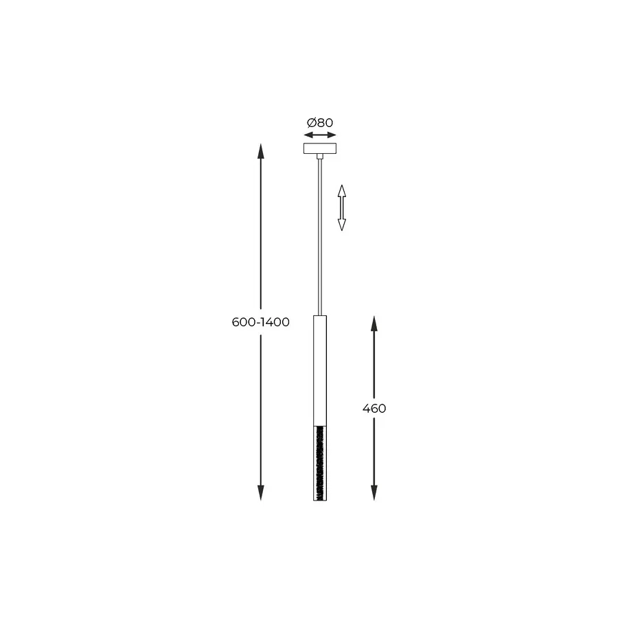 Lampa wisząca ONE P0461-01E-F4F4 - chrom