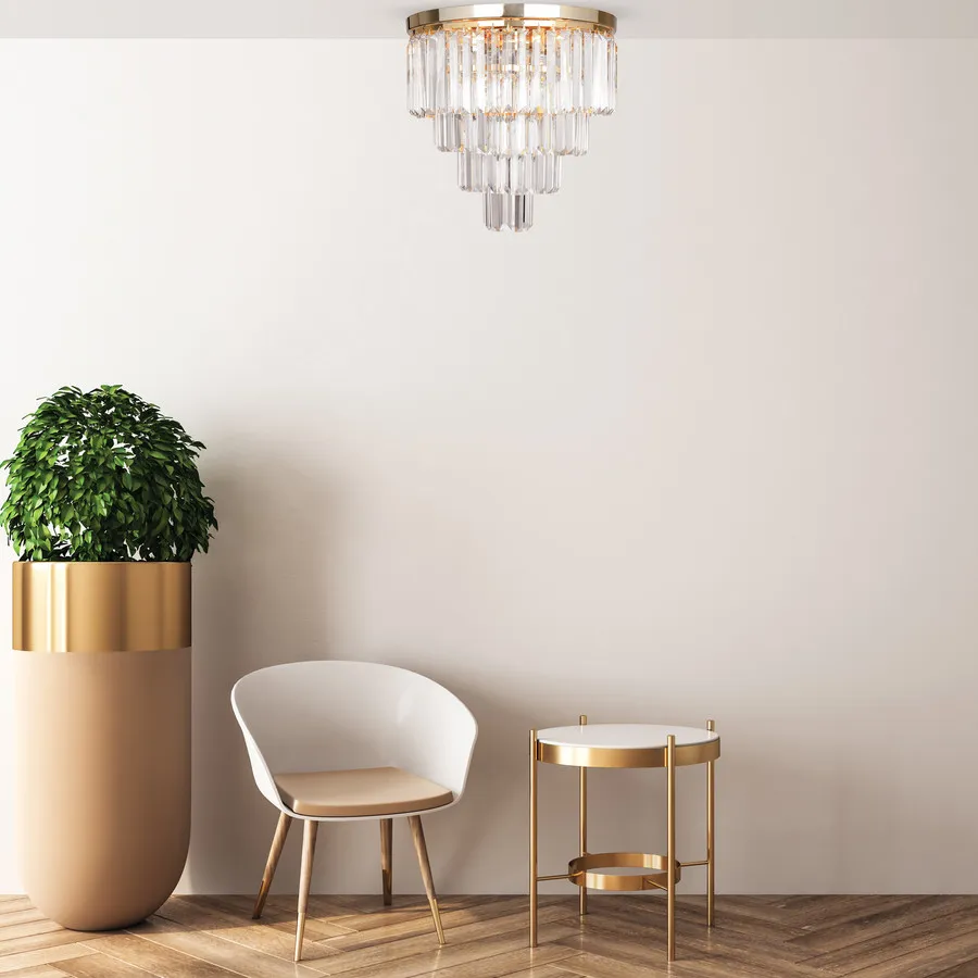 Lampa sufitowa AMEDEO FC17106/4+1-GLD - złoty