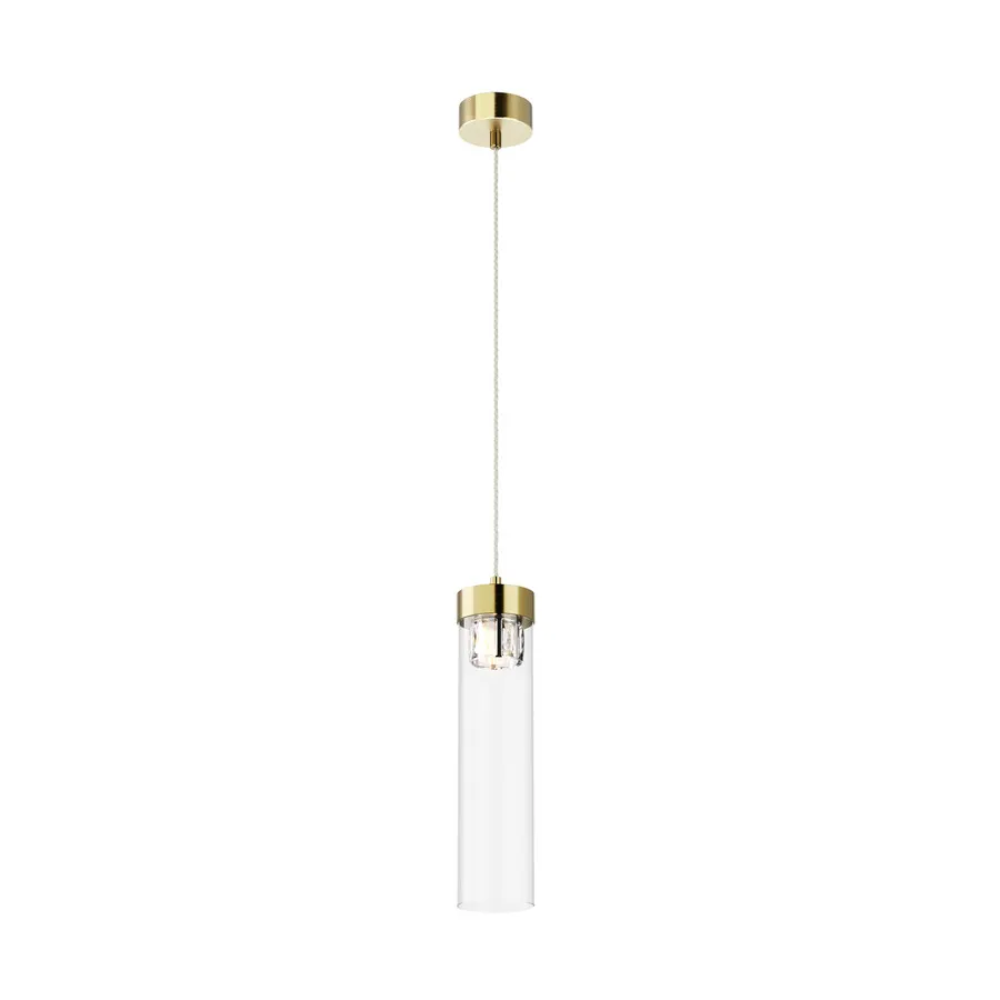 Lampa wisząca GEM P0389-01D-0FD2 - brąz antyczny