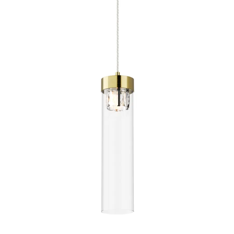Lampa wisząca GEM P0389-01D-0FD2 - brąz antyczny