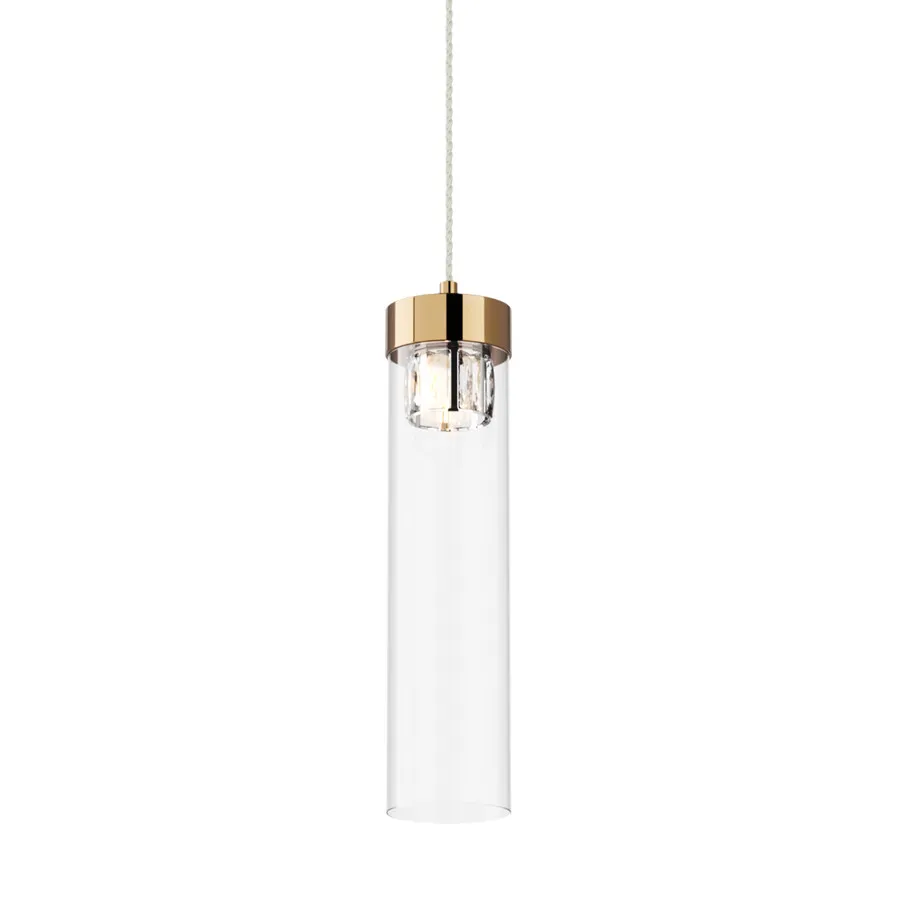 Lampa wisząca GEM P0389-01D-F7AC - złoty