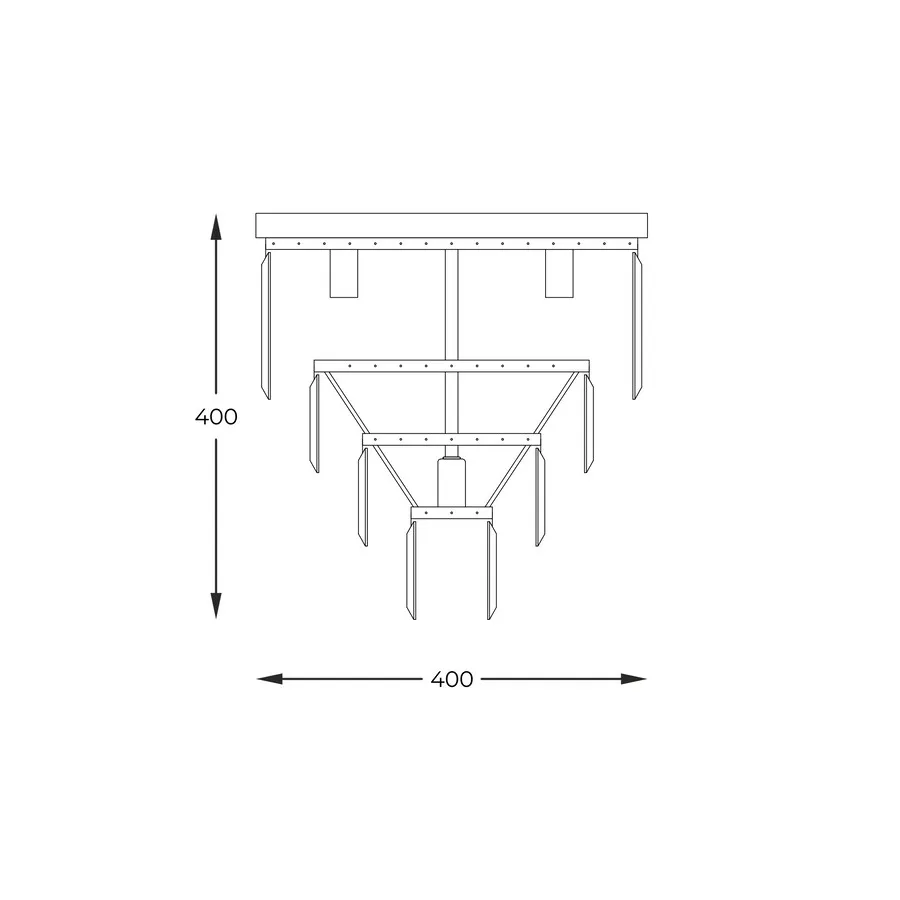 Lampa sufitowa AMEDEO FC17106/4+1-CHR - chrom