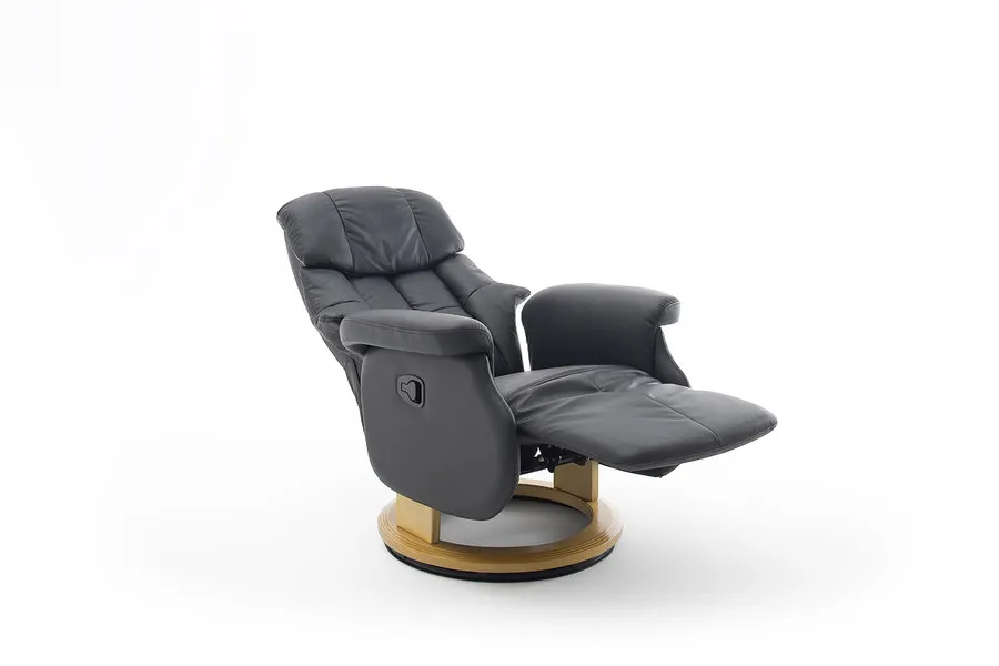 Fotel relax CALGARY COMFORT L - czarny/czarny