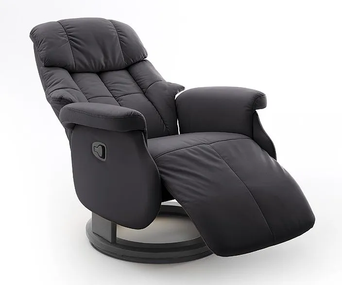 Fotel relax CALGARY COMFORT L - czarny/czarny