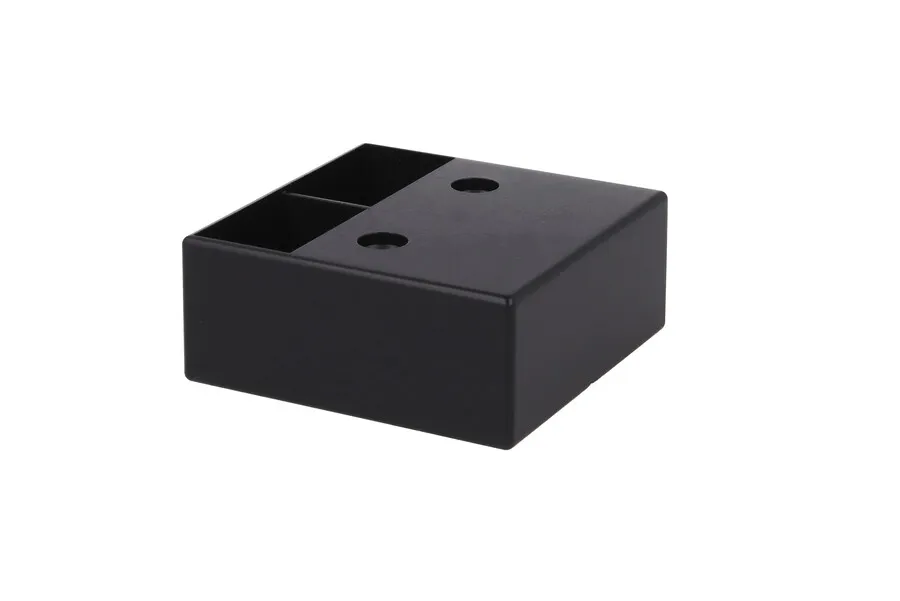 Nóżka kwadratowa 6435 - czarny mat / wys. 2.5 cm