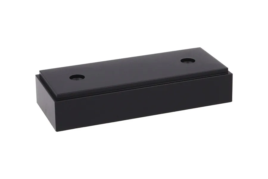 Nóżka prostokątna K160 - czarny mat / wys. 2 cm