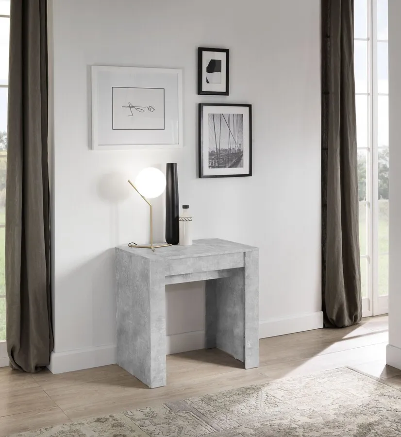 Stół rozkładany CONSOLLE 54/252x79 - beton